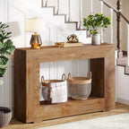 Tavolo Consolle Stretto da 47 Pollici con Contenitore per Ingresso Soggiorno - 47,24 L x 29,1 H x 11,81 P