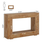 Tavolo Consolle Stretto da 47 Pollici con Contenitore per Ingresso Soggiorno - 47,24 L x 29,1 H x 11,81 P