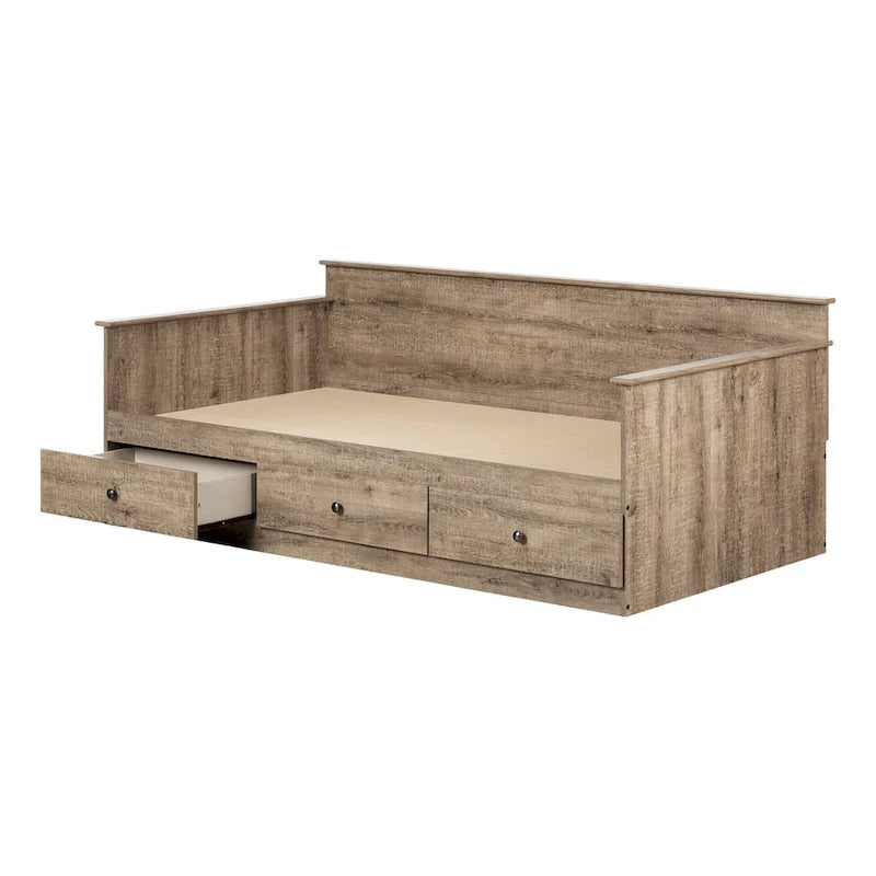 Tassio: Divano Letto Gemellare con Cassetti Contenitore