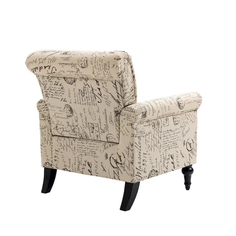 Poltrona d'Appoggio Imbottita Mid-Century Modern - 30,70 x 29,92 x 34,05