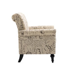 Poltrona d'Appoggio Imbottita Mid-Century Modern - 30,70 x 29,92 x 34,05
