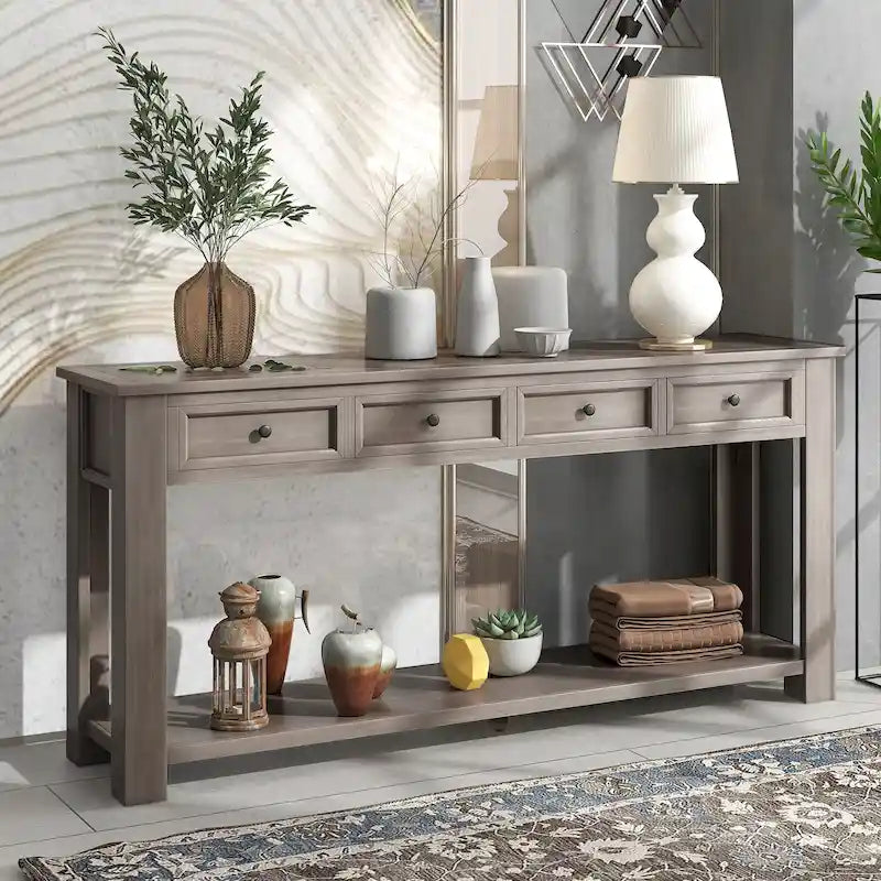 Consolle a 4 cassetti per ingresso/corridoio - 14.00 x 63.00 x 30.00