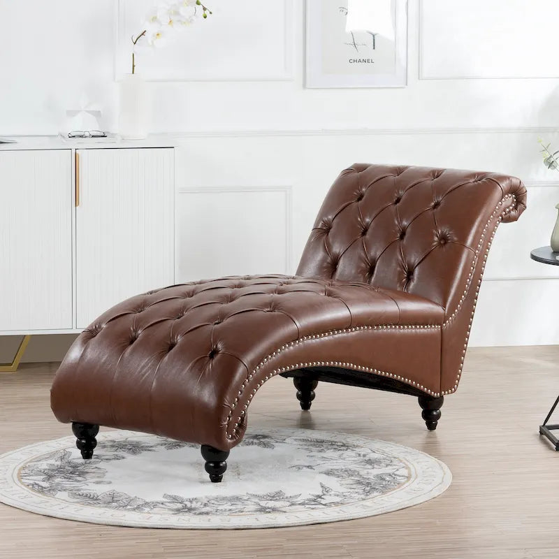 Chaise longue da interno senza braccioli