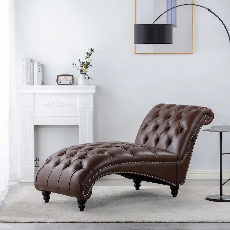 Chaise longue da interno senza braccioli