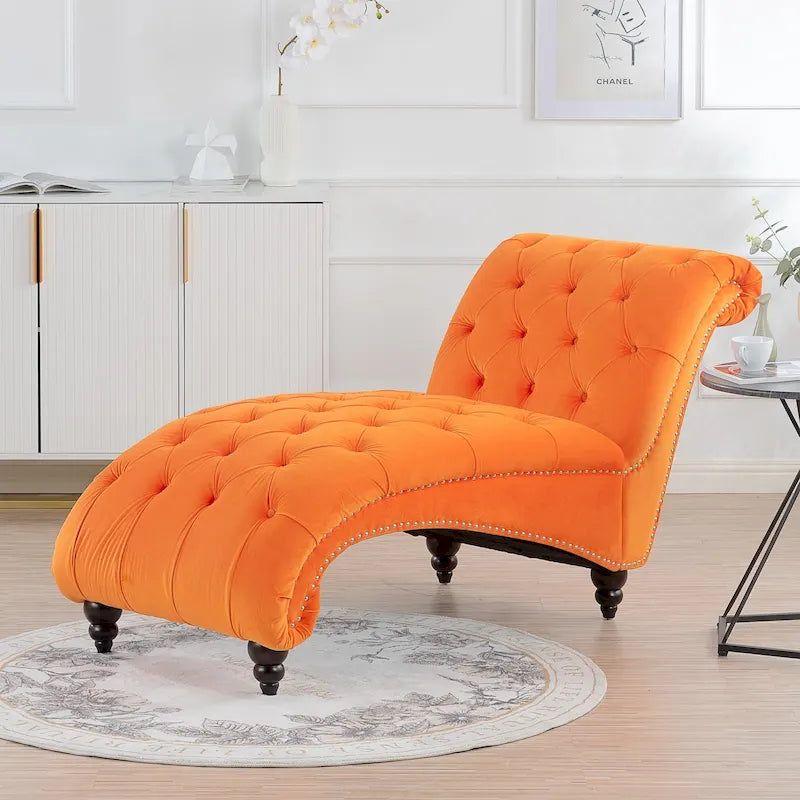 Chaise longue da interno senza braccioli
