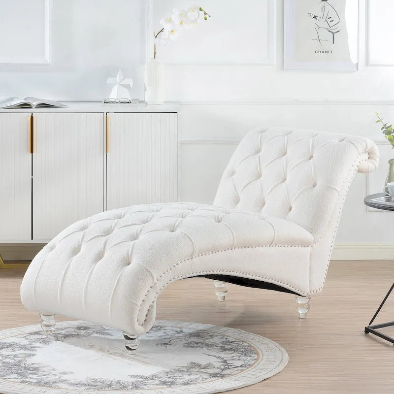 Chaise longue da interno senza braccioli
