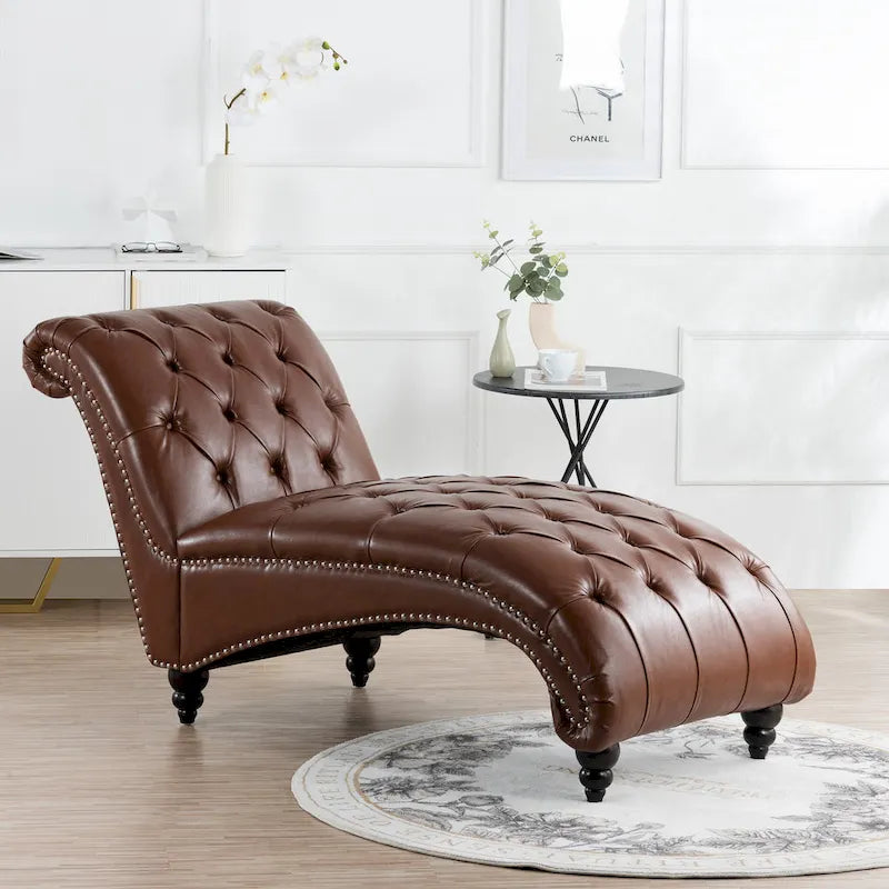 Chaise longue da interno senza braccioli