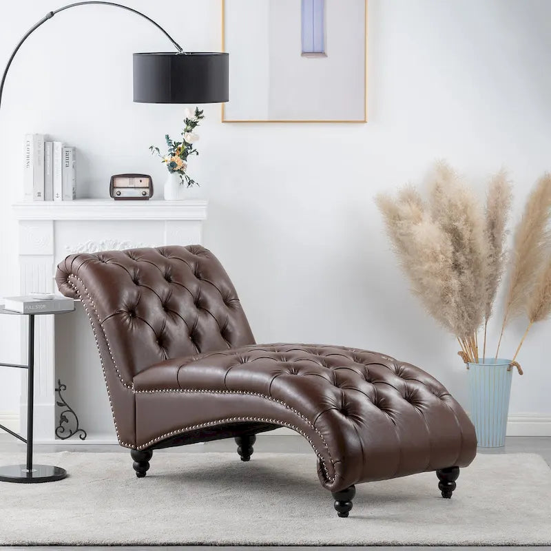 Chaise longue da interno senza braccioli