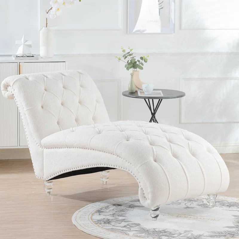 Chaise longue da interno senza braccioli
