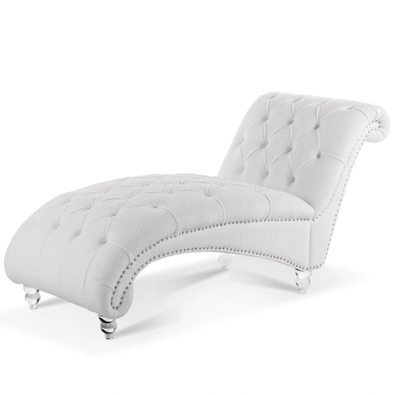 Chaise longue da interno senza braccioli