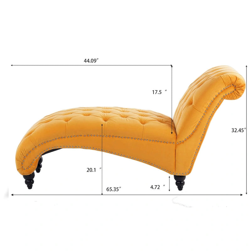Chaise longue da interno senza braccioli