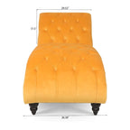 Chaise longue da interno senza braccioli