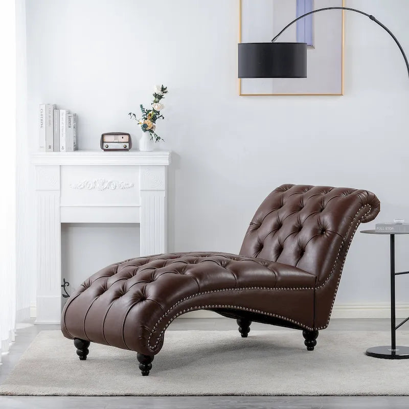 Chaise longue da interno senza braccioli