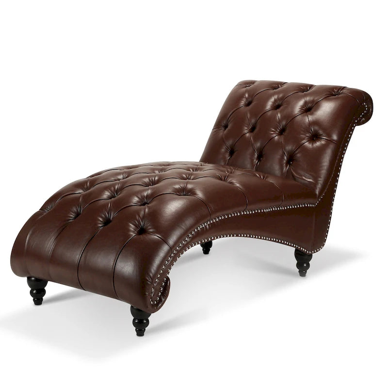 Chaise longue da interno senza braccioli
