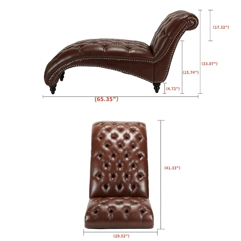 Chaise longue da interno senza braccioli