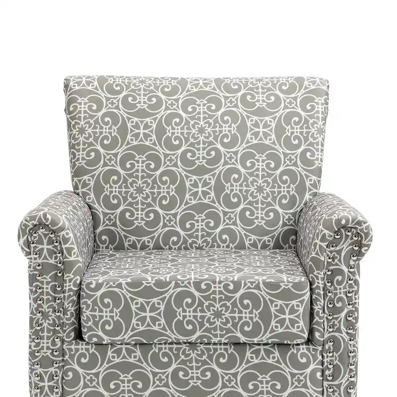 Poltrona di design di metà secolo, poltrona in lino con schienale trapuntato/gambe in legno