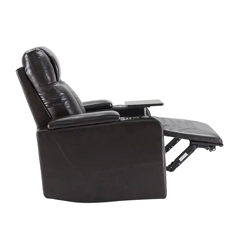 Poltrona reclinabile elettrica in similpelle con porta di ricarica USB
