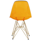 Sedia Cresco Modern Plastic da pranzo con gambe in metallo