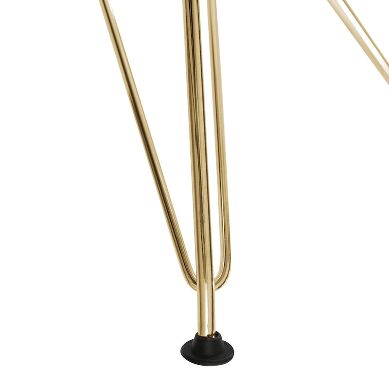 Sedia Cresco Modern Plastic da pranzo con gambe in metallo