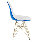 Sedia Cresco Modern Plastic da pranzo con gambe in metallo