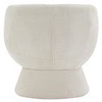 Set di 1 poltrona girevole moderna in stile Bouclé con rivestimento in tessuto