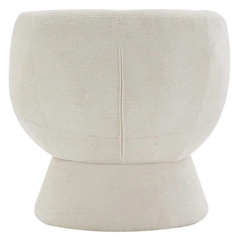 Set di 1 poltrona girevole moderna in stile Bouclé con rivestimento in tessuto