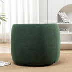 Poltrona girevole in tessuto bouclé da 34" con rotazione a 360 gradi