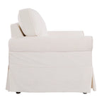 Poltrona Zuni imbottita con gambe in legno