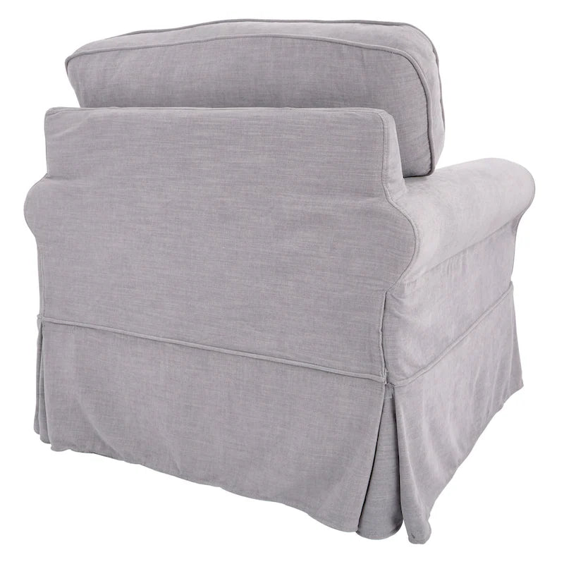Poltrona Zuni imbottita con gambe in legno