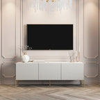 Mobile TV Selline Beige in legno con armadietti di contenimento