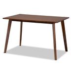 Tavolo da pranzo rotondo Britte Mid-Century Modern con gambe in legno
