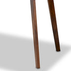 Tavolo da pranzo rotondo Britte Mid-Century Modern con gambe in legno