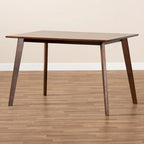 Tavolo da pranzo rotondo Britte Mid-Century Modern con gambe in legno