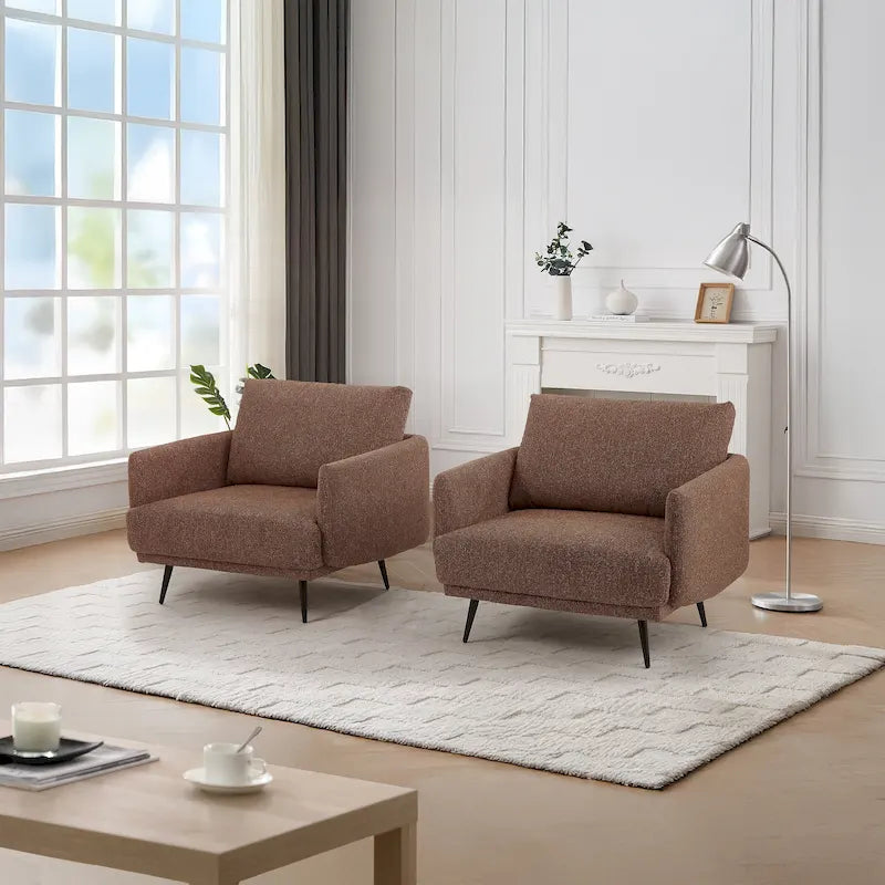 Poltrona da salotto di design Karaka 37,5W, sedia accentuata (set di 2)