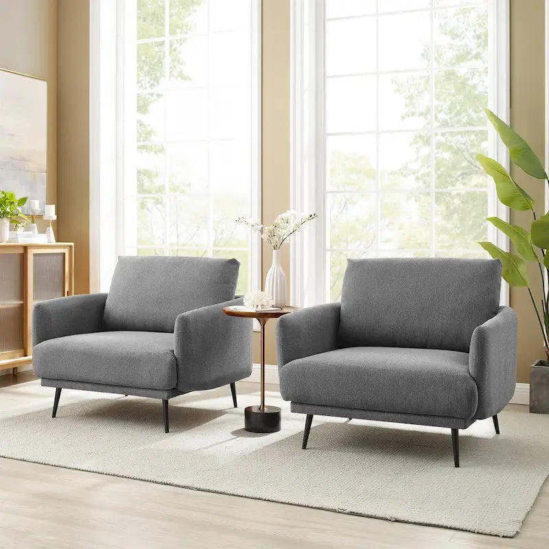 Poltrona da salotto di design Karaka 37,5W, sedia accentuata (set di 2)