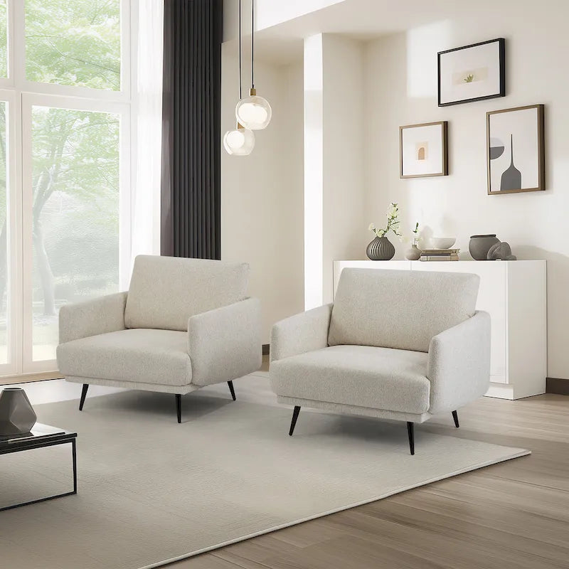 Poltrona da salotto di design Karaka 37,5W, sedia accentuata (set di 2)
