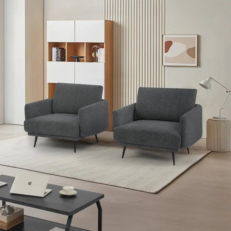 Poltrona da salotto di design Karaka 37,5W, sedia accentuata (set di 2)