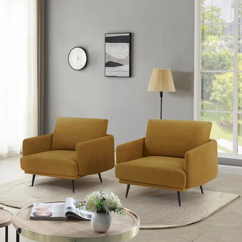 Poltrona da salotto di design Karaka 37,5W, sedia accentuata (set di 2)