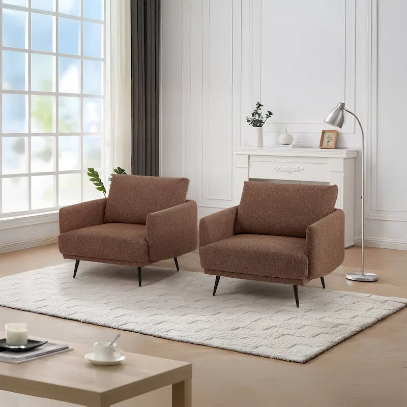 Poltrona da salotto di design Karaka 37,5W, sedia accentuata (set di 2)