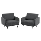 Poltrona da salotto di design Karaka 37,5W, sedia accentuata (set di 2)