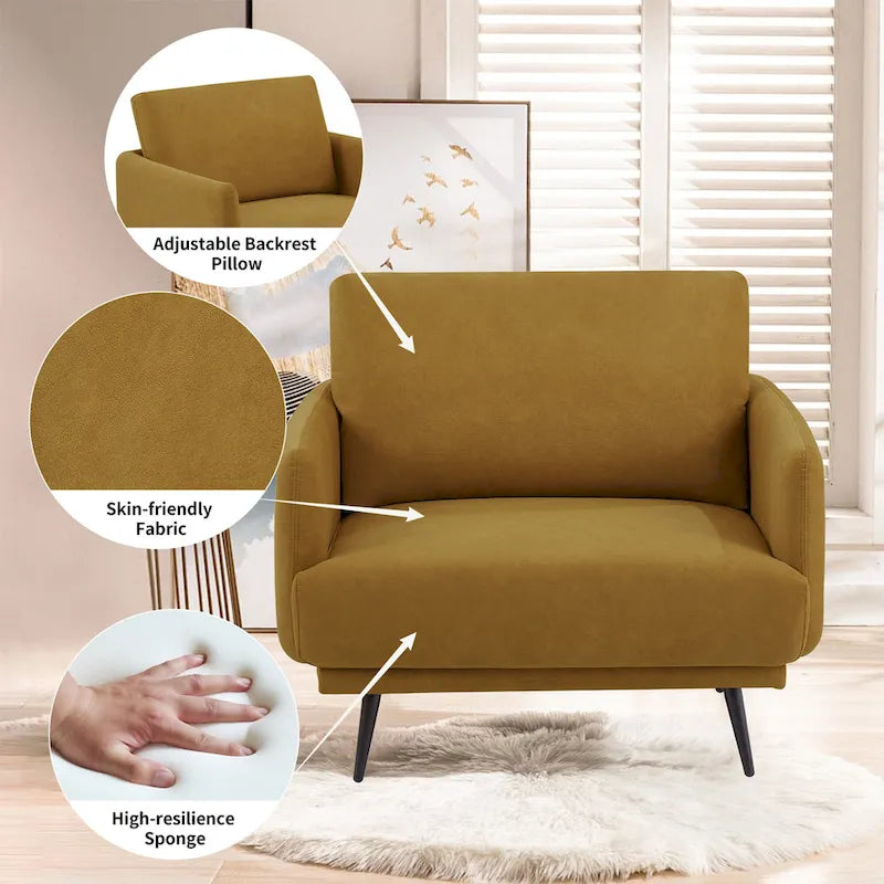 Poltrona da salotto di design Karaka 37,5W, sedia accentuata (set di 2)