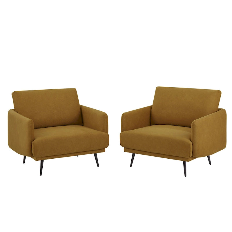 Poltrona da salotto di design Karaka 37,5W, sedia accentuata (set di 2)