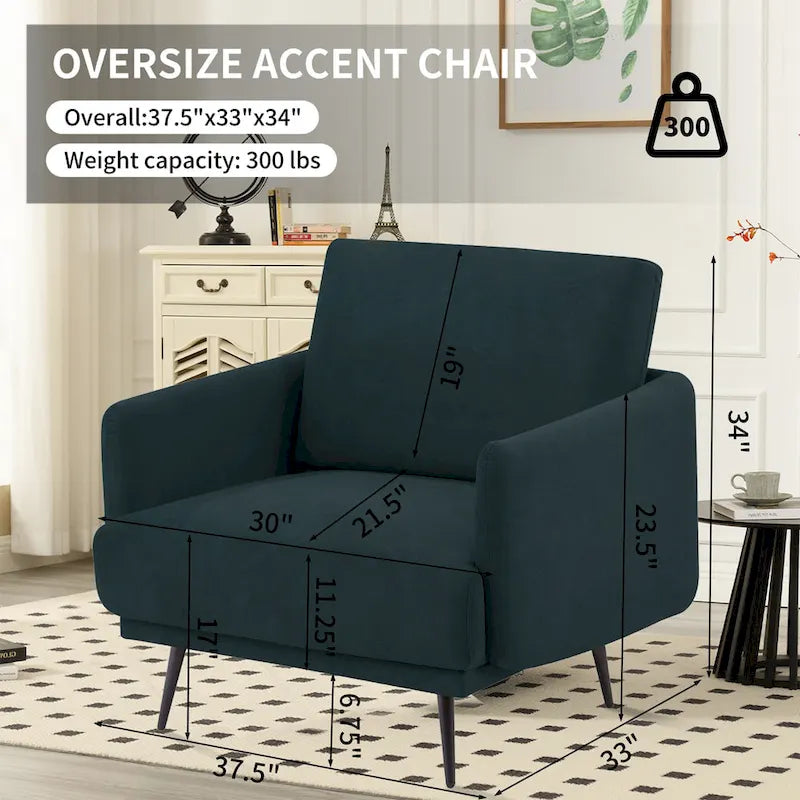 Poltrona da salotto di design Karaka 37,5W, sedia accentuata (set di 2)