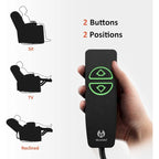 Poltrona reclinabile, girevole e a dondolo con porta USB