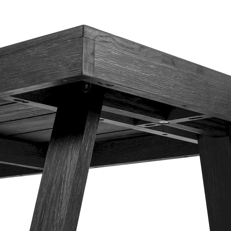 Tavolo da pranzo classico in legno massello da 72" per 6-8 persone