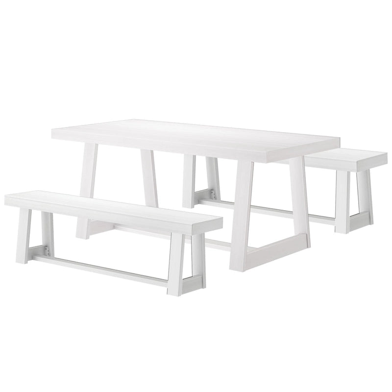 Tavolo da pranzo classico in legno massello da 72" per 6-8 persone