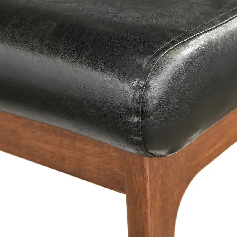 Set Sedia Imbottita e Pouf Bianca Cammello Marrone