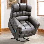 Poltrona Reclinabile Elettrica Extra Large da 107 cm con Massaggio e Riscaldamento