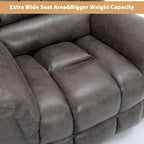 Poltrona Reclinabile Elettrica Extra Large da 107 cm con Massaggio e Riscaldamento
