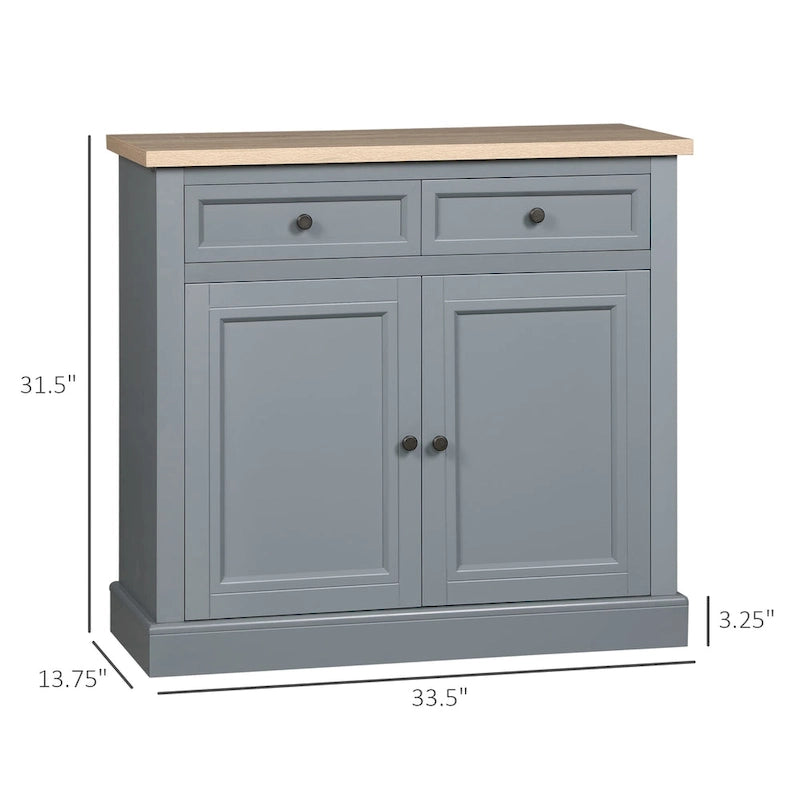 Credenza a buffet con ante e ripiani regolabili